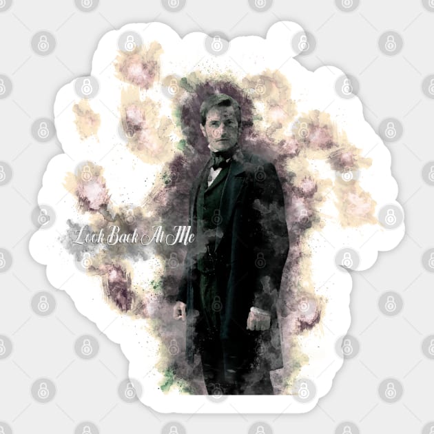 North and South - Mr Thornton - Richard Armitage - Look Back at Me - 2. Sticker by FanitsaArt